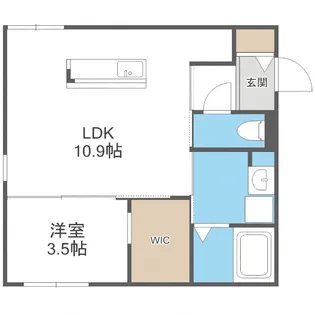 オルセーリュクス豊平【3階】の間取り