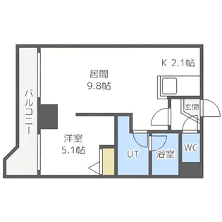 グランカーサ永山公園通 east【11階】の間取り