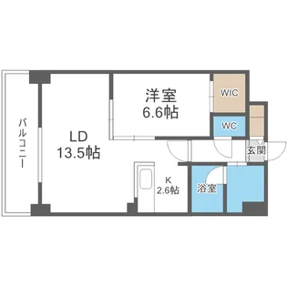 ラフォーレ月寒中央【5階】の間取り