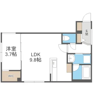 エンノレジデンスS8【4階】の間取り