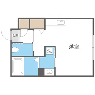 JeekBlau豊平【2階】の間取り