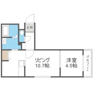 リヴェルテ栄通【4階】の間取り