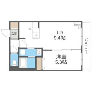 アルファスクエア福住2条【2階】の間取り