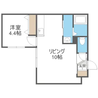 GOKOKU GROOVE【207号室】の間取り