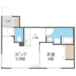 moa 317(モア)【2階】の間取り