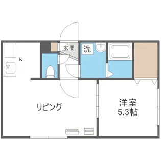 ジュネパレス札幌【3階】の間取り
