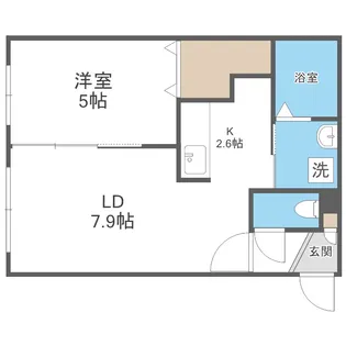 G・AMENITIES南4条(ジー・アメニティーズ)【4階】の間取り