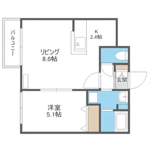 Chocolat【402号室】の間取り