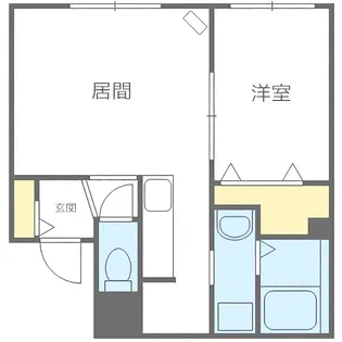 グランメールラフィア【1階】の間取り
