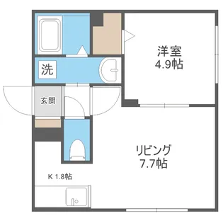 グランメール中の島【2階】の間取り