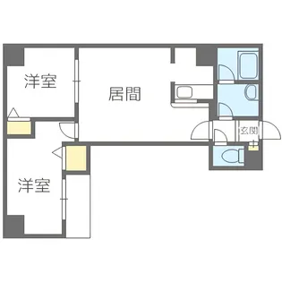 アンソレイエ ヴィ メゾン【4階】の間取り