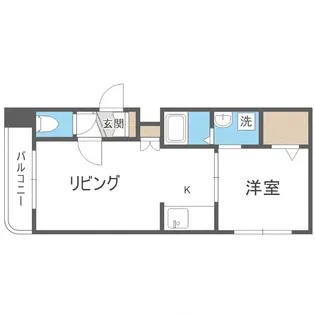 グランメール本郷通6A【2階】の間取り