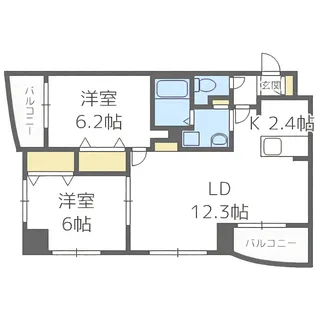 ニューライフサッポロ【3階】の間取り