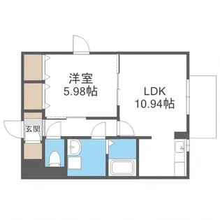 スカイハイツII学園前【101号室】の間取り