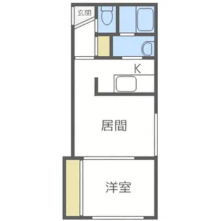 ドリームハウス豊平【302号室】の間取り