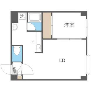セトル豊平4.1【307号室】の間取り
