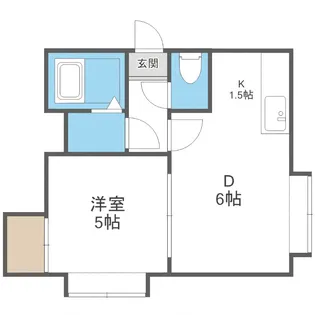 フロンティア平岸【201号室号室】の間取り