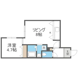 パームヒル南郷Ⅰ【303号室】の間取り
