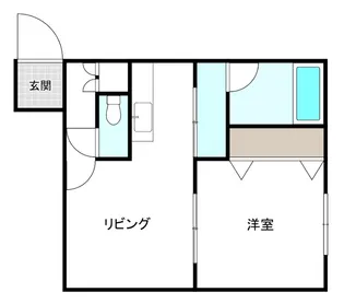 フォレスト中の島【202号室】の間取り