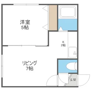 フォレスト豊平II【102号室】の間取り
