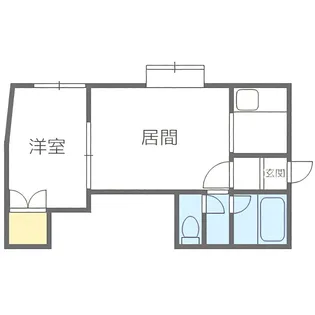 ハイツミルキーウェイ【203号室】の間取り