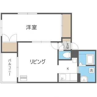 HARAX山鼻A号棟【4階】の間取り