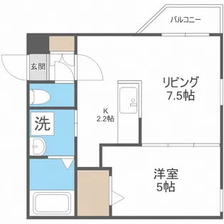 プレミアシティ美園【2階】の間取り
