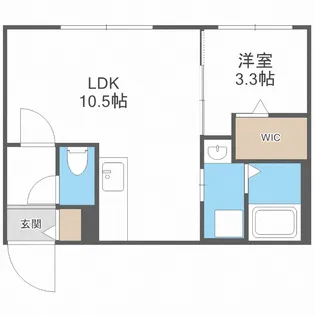 CITY RESIDENCE月寒西(シティレジデンス月寒西)【3階】の間取り
