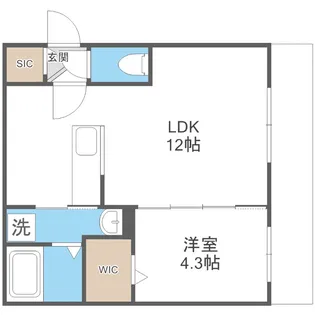 PARICI南平岸【4階】の間取り