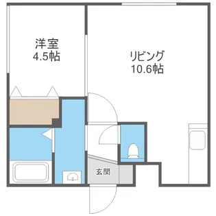 リヴェルテ栄通【4階】の間取り