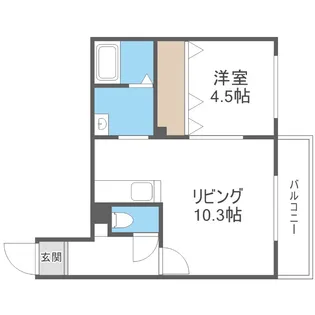 リヴェルテ栄通【3階】の間取り