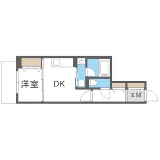 S-RESIDENCE東札幌bling【1階】の間取り