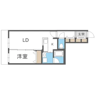 S-RESIDENCE東札幌bling【408号室】の間取り