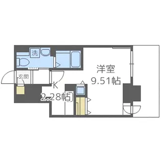 パシフィックタワー札幌【15階】の間取り