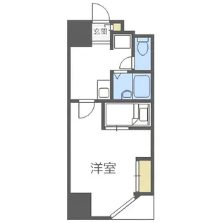 CANVASSすすきの【4階】の間取り