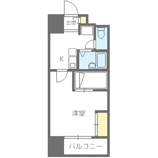CANVASSすすきの【8階】の間取り