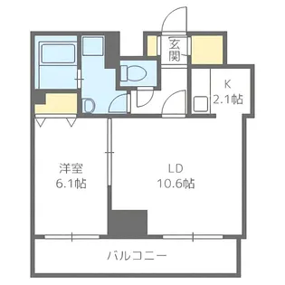 ティアラタワー中島倶楽部【2902号室】の間取り