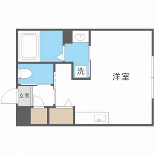 JeekBlau豊平【5階】の間取り