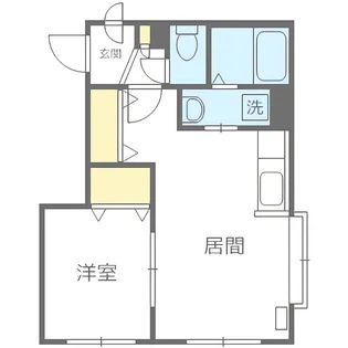 タウンコート一番館【301号室】の間取り