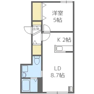 ブランノワール南郷【3階】の間取り