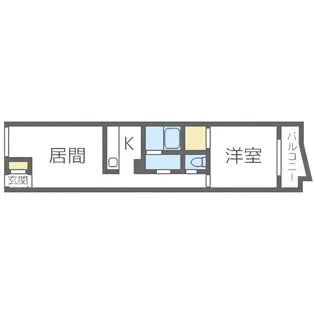 インフィニティ東札幌【402号室】の間取り