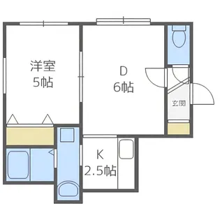 イコル栄通【2階】の間取り