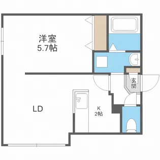ビクトワール澄川【3階】の間取り