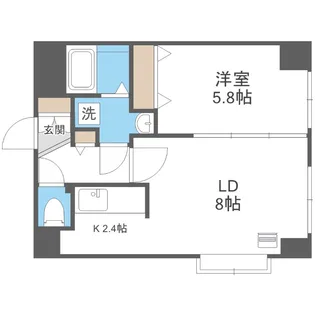ノースパレス福住壱番館【4階】の間取り
