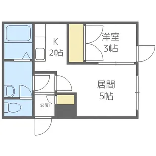 ラ・メゾンドボヌール【105号室】の間取り