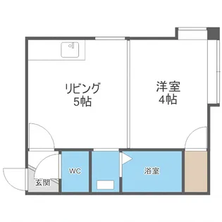 ドミトリ澄川【101号室】の間取り