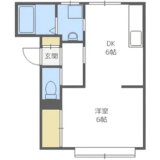 サニーパークサイド【202号室】の間取り