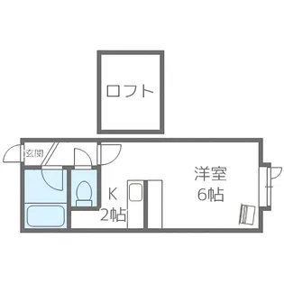 サンプラザ南郷【207号室】の間取り