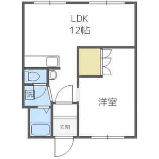 レジデンスふれあい【105号室】の間取り