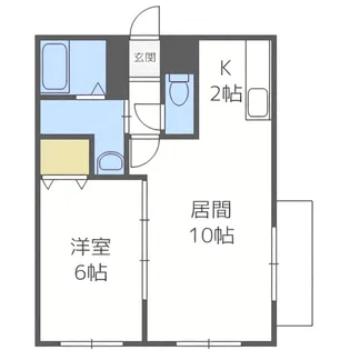 ENCHAN-THE菊水(アンシャンテ菊水)【2階】の間取り